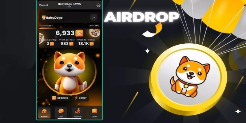 Hướng dẫn tham gia BabyDoge Paws Airdrop